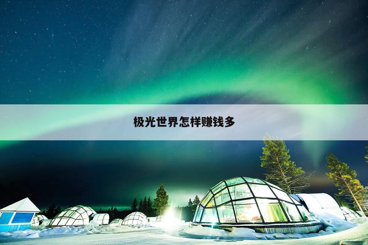 极光世界怎样赚钱多
